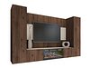 Комплет за дневен престој Comfivo Salix VIII (Орев + Светла Travertine)