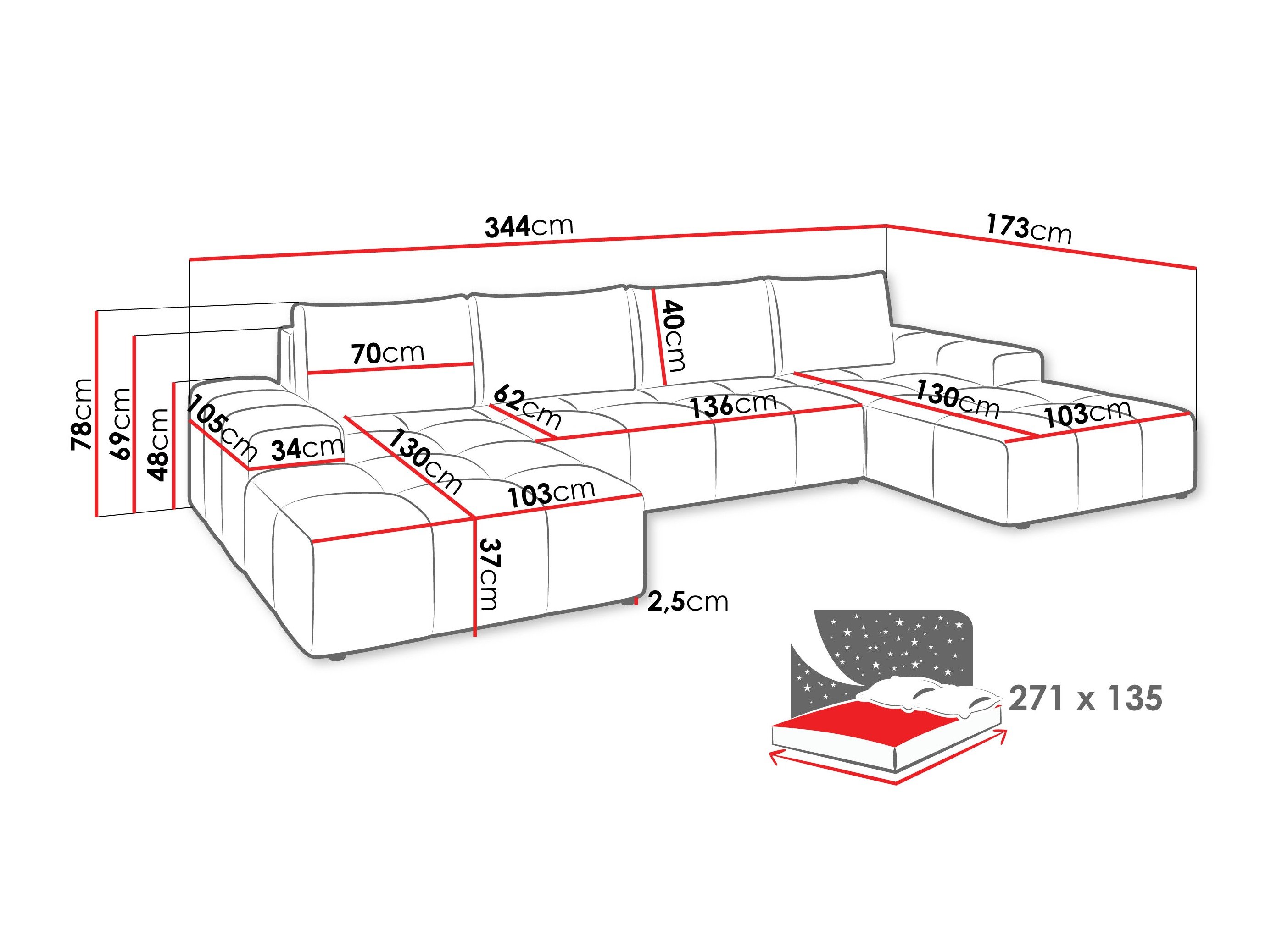Аголна гарнитура Comfivo Origor II (Margo 227.10)